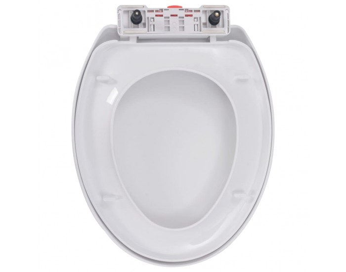 Sonata Тоалетна седалка, плавно затваряне, бърз монтаж/демонтаж, бяла