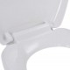 Sonata Тоалетна седалка, плавно затваряне, бърз монтаж/демонтаж, бяла