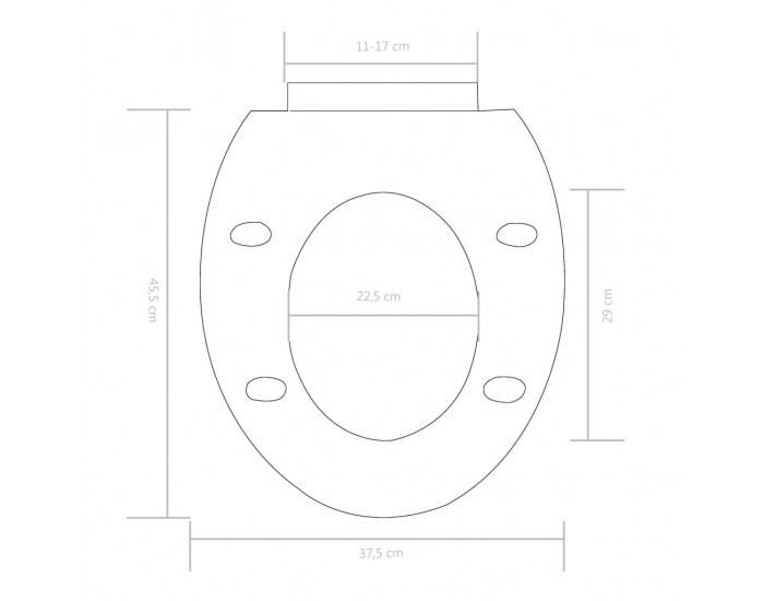 Sonata Тоалетна седалка, плавно затваряне, бърз монтаж/демонтаж, бяла