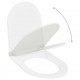 Sonata Тоалетна седалка, плавно затваряне, бърз монтаж/демонтаж, бяла