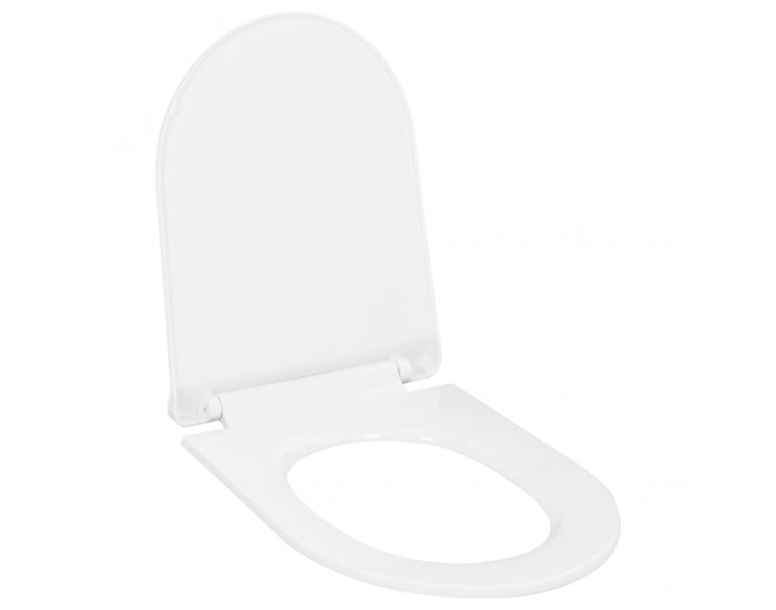Sonata Тоалетна седалка, плавно затваряне, бърз монтаж/демонтаж, бяла