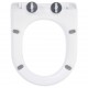 Sonata Тоалетна седалка, плавно затваряне, бърз монтаж/демонтаж, бяла