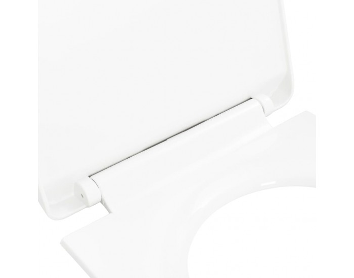 Sonata Тоалетна седалка, плавно затваряне, бърз монтаж/демонтаж, бяла