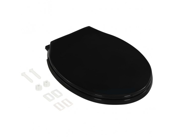 Sonata Тоалетна седалка, плавно затваряне, бърз монтаж/демонтаж, черна