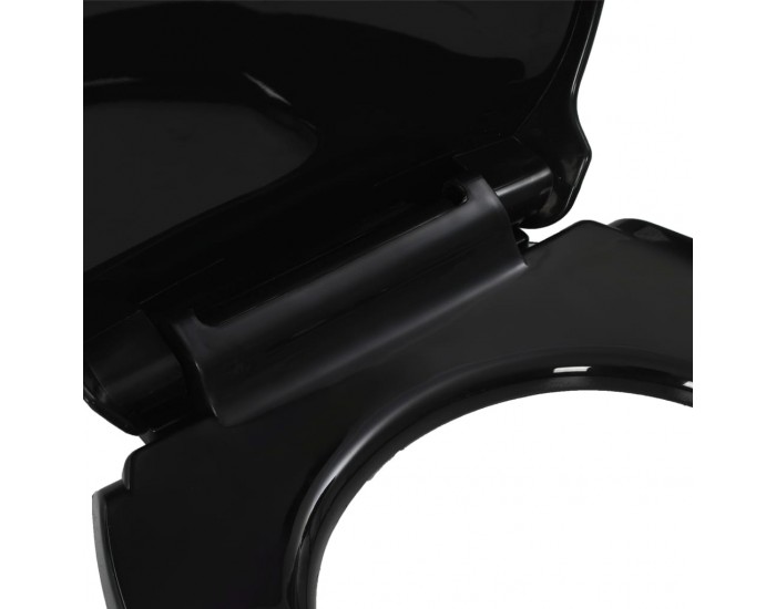 Sonata Тоалетна седалка, плавно затваряне, бърз монтаж/демонтаж, черна