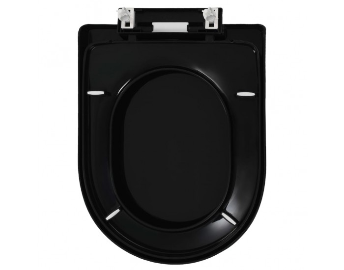 Sonata Тоалетна седалка, плавно затваряне, бърз монтаж/демонтаж, черна
