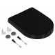Sonata Тоалетна седалка, плавно затваряне, бърз монтаж/демонтаж, черна