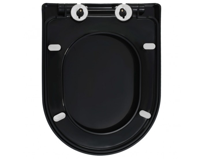Sonata Тоалетна седалка, плавно затваряне, бърз монтаж/демонтаж, черна