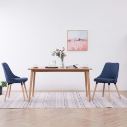 Sonata Трапезни столове, 2 бр, сини, плат - Трапезни столове