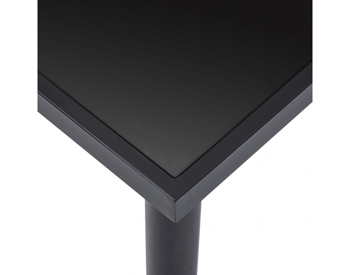Sonata Трапезна маса, черна, 140x70x75 см, закалено стъкло