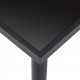 Sonata Трапезна маса, черна, 140x70x75 см, закалено стъкло