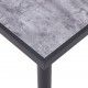 Sonata Трапезна маса, черно и бетонно сиво, 140x70x75 см, МДФ