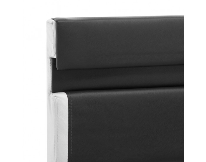 Sonata Рамка за легло с LED, сива, изкуствена кожа, 120x200 cм