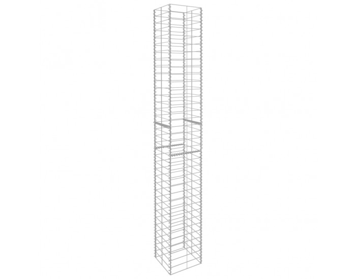 Sonata Габионни кошници, 3 бр, поцинкована стомана, 25x25x197 см