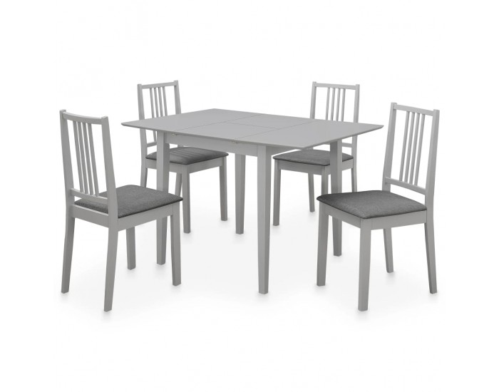 Sonata Трапезен комплект от 5 части, МДФ, сив