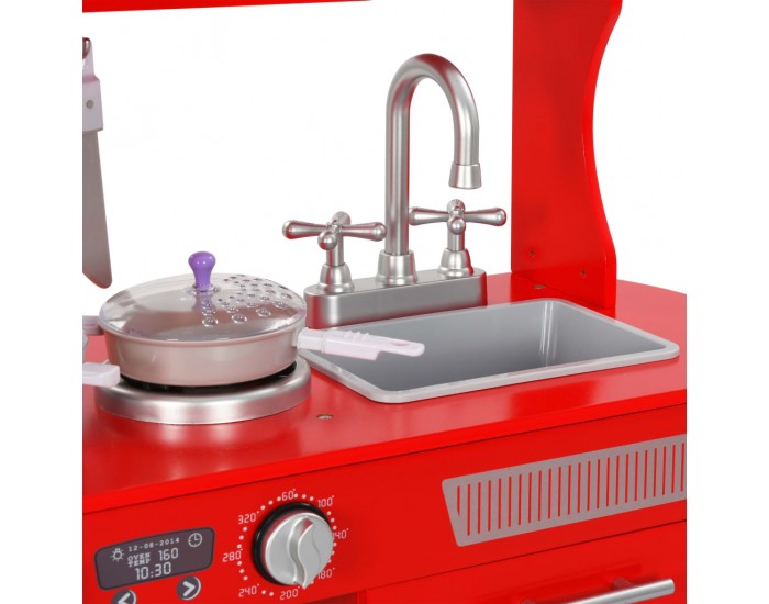 Sonata Детска кухня за игра, МДФ, 84x31x89 см, червена