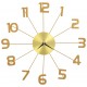 Sonata Стенен часовник, метал, 50 см, златист