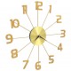 Sonata Стенен часовник, метал, 50 см, златист