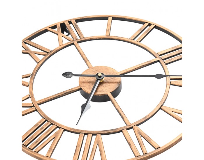 Sonata Стенен часовник, метал, 40 см, златист