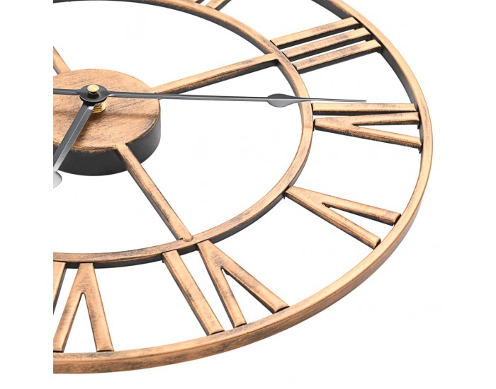 Sonata Стенен часовник, метал, 40 см, златист