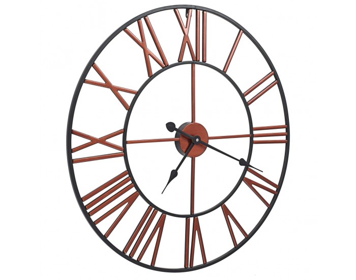 Sonata Стенен часовник, метал, 58 см, червен