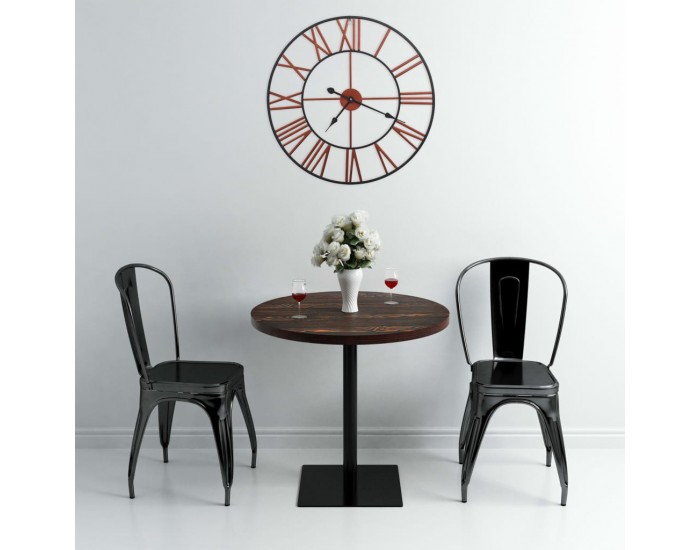 Sonata Стенен часовник, метал, 58 см, червен