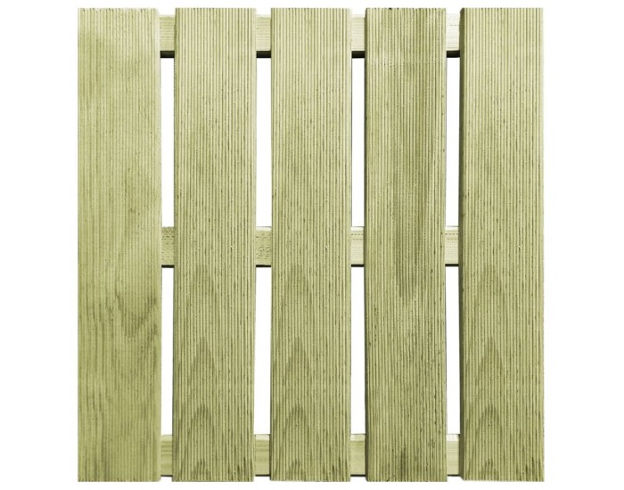 Sonata 12 бр декинг плочки, 50x50 см, дърво, зелени