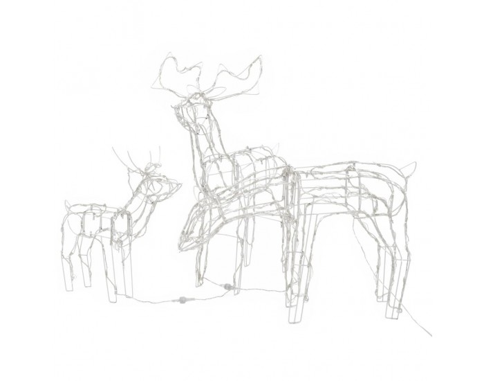 Sonata Коледна украса, 3 светещи елена, 229 LED лампи