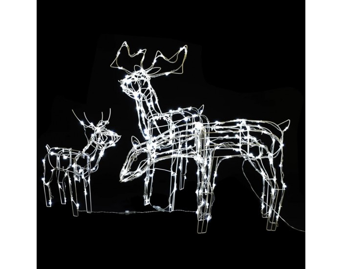 Sonata Коледна украса, 3 светещи елена, 229 LED лампи