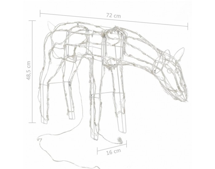 Sonata Коледна украса, 3 светещи елена, 229 LED лампи