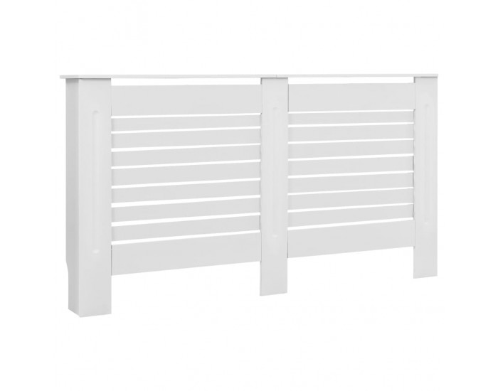 Sonata Параван за радиатор, бял, 152x19x81,5 см, МДФ