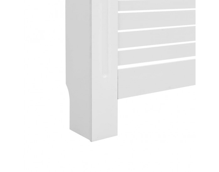 Sonata Параван за радиатор, бял, 152x19x81,5 см, МДФ