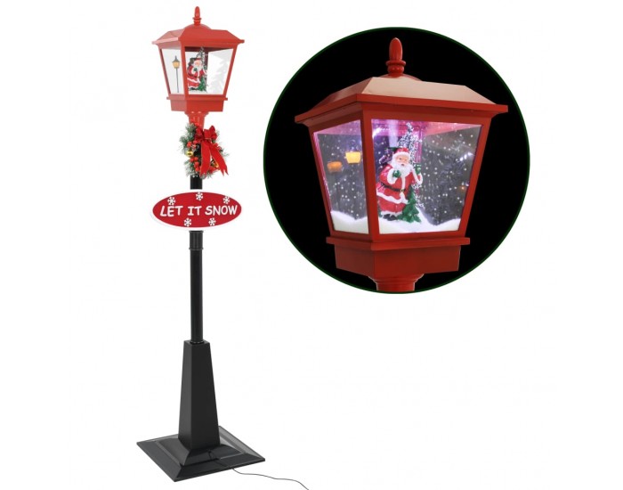 Sonata Празнична улична лампа с Дядо Коледа, 180 см, LED
