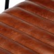 Sonata Люлеещ стол, кафяв, естествена кожа