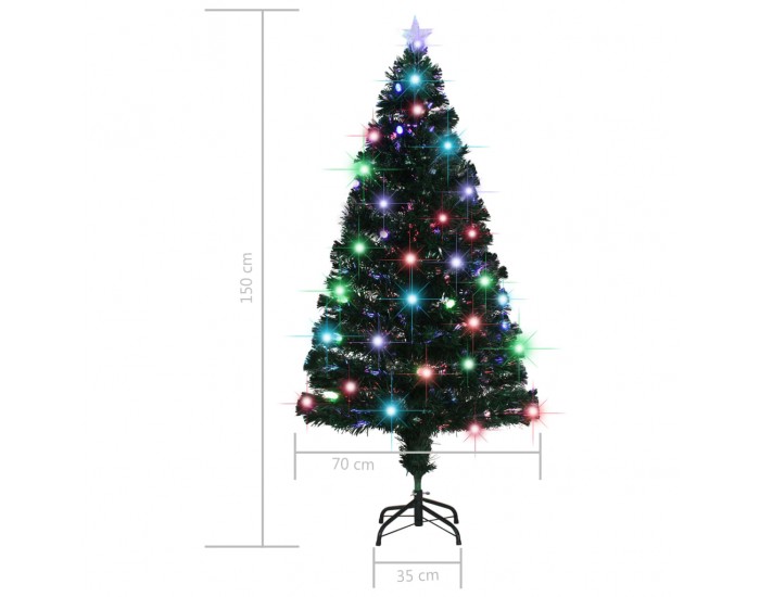 Sonata Изкуствено коледно дърво със стойка/LED, 150 см, 170 клончета