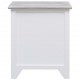 Sonata Нощно шкафче, бяло, 38x28x45 см, дърво от пауловния