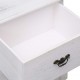 Sonata Нощни шкафчета, 2 бр, бели, 38x28x45 см, дърво от пауловния