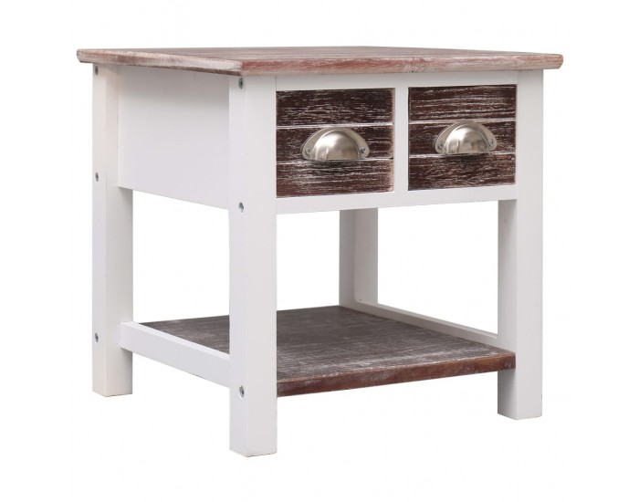 Sonata H Странична маса, кафява, 40x40x40 см, дърво от пауловния