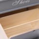 Sonata Шкаф за обувки, сив, 50x28x58 см, дърво от пауловния