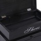Sonata Шкаф за обувки, черен, 50x28x58 см, дърво от пауловния