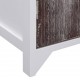 Sonata Шкаф за баня, бяло и кафяво, 46x24x116 см, дърво от пауловния