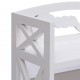 Sonata Шкаф за баня, бял, 46x24x116 см, дърво от пауловния