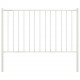 Sonata Оградно пано с колове прахово боядисана стомана 1,7x1,25 м бяло