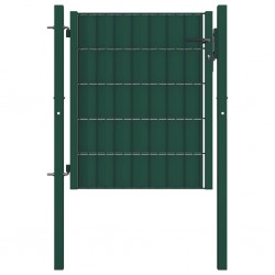 Sonata Порта за ограда, стомана, 101x100 см, зелена - Огради