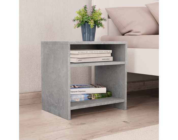 Sonata H Нощни шкафчета 2 бр бетоново сиво 40x30x40 см инженерно дърво