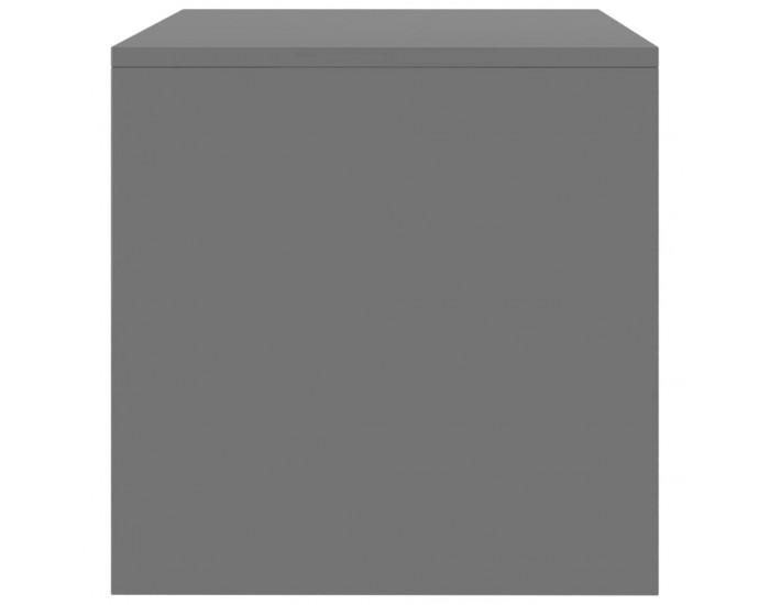 Sonata ТВ шкаф, сиво със силен гланц, 100x40x40 см, ПДЧ