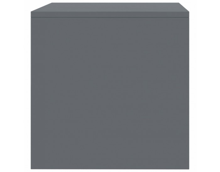 Sonata ТВ шкаф, сиво със силен гланц, 80x40x40 см, ПДЧ