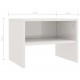 Sonata Нощно шкафче, бяло със силен гланц, 40x30x30 см, ПДЧ