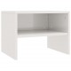 Sonata Нощни шкафчета, 2 бр, бели със силен гланц, 40x30x30 см, ПДЧ