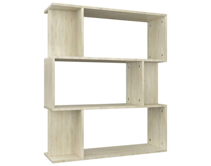 Sonata Библиотека/разделител за стая, дъб сонома, 80x24x96 см, ПДЧ